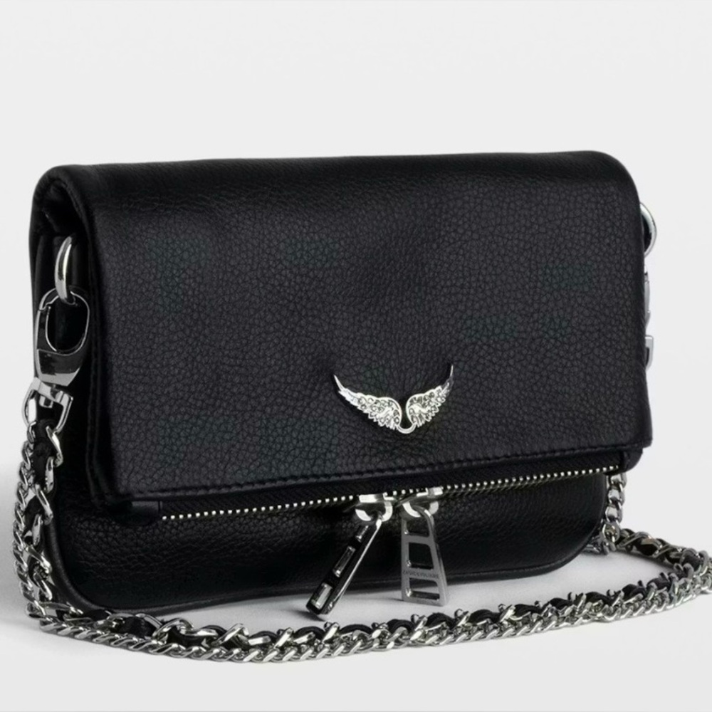 Zadig & Voltaire Rock Nano Grain Leather Crossbody